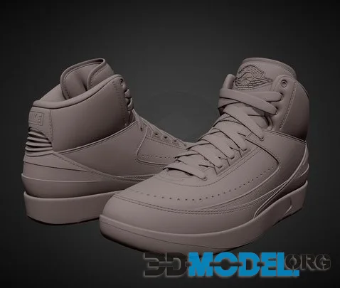 Air Jordan2 Retro Sneaker_3D Printable (PBR)