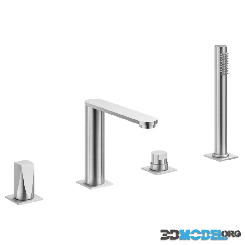 Aline Bathtub Tap With Swivel Spout by Rubinetterie Frattini
