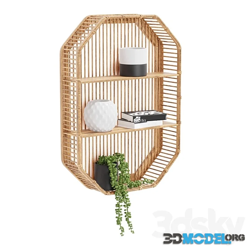 Bamboo Shelf Unit