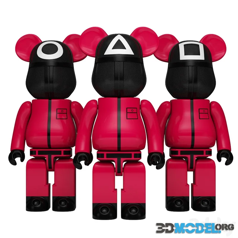 Bearbrick squid game pink solider