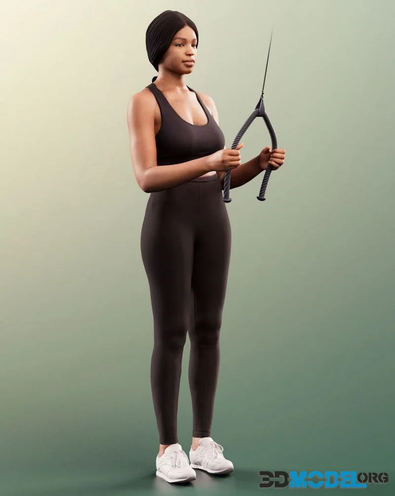 Black Woman Sporty Outfit (PBR)