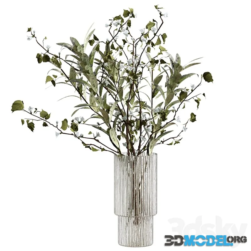 Bouquet of branches and flowers