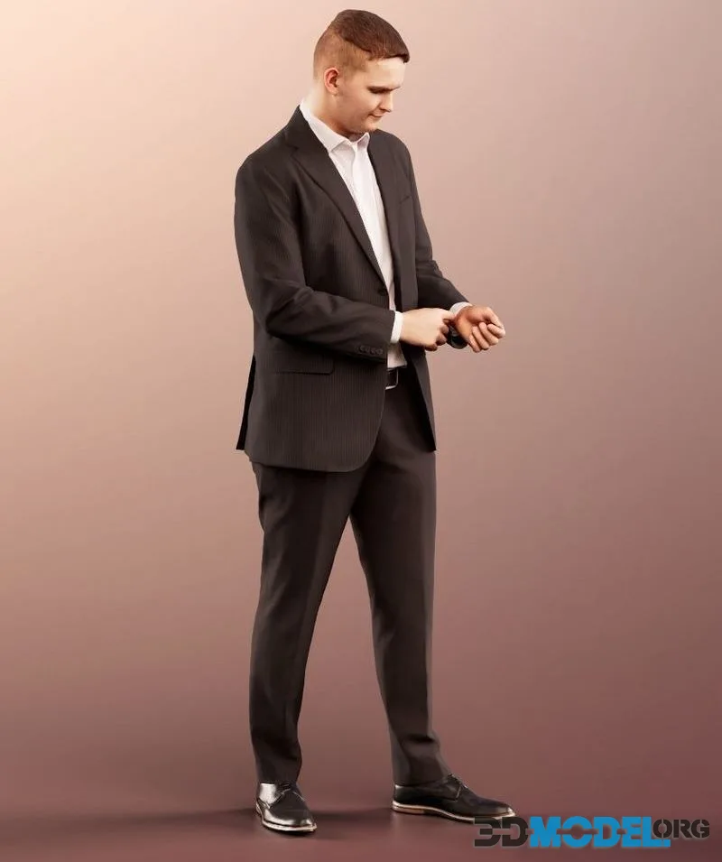 Business Man In Suit (PBR)