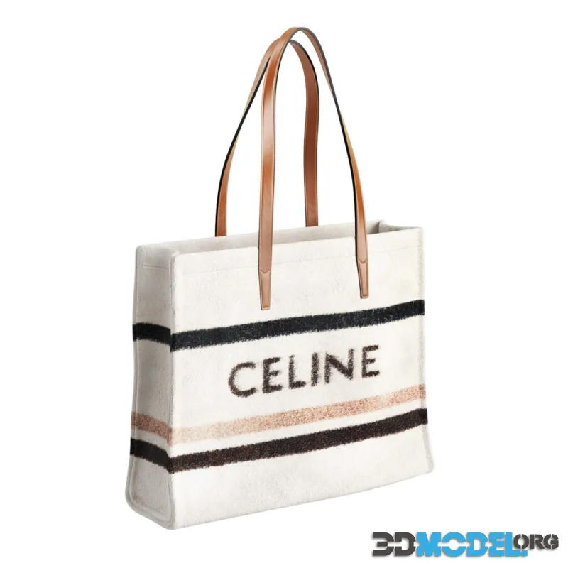 Cabas Brushed Knit Tote Bag by Celine Homme