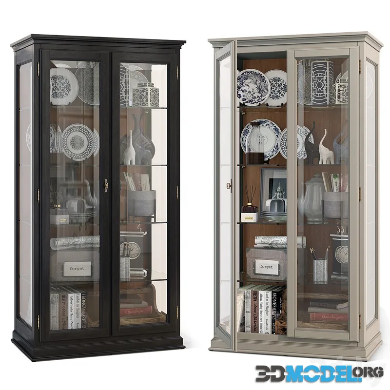 Cabinet showcase with glass Showcase Domeniche Tosato