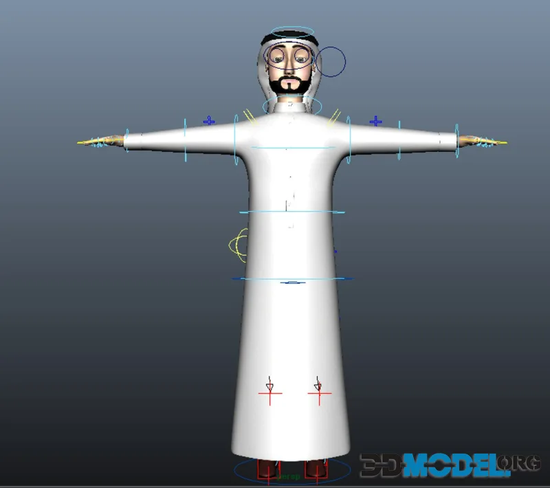 Cartoon Arab Man (PBR)