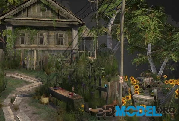 DAE Diorama   Forest Loner (PBR)