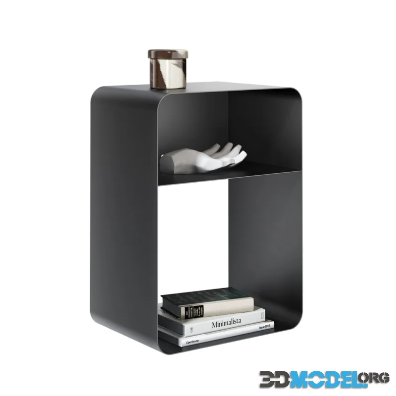 Damio Standing Nightstand by Metallbude