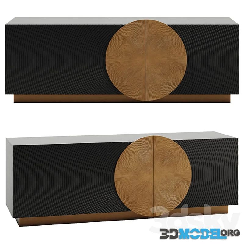 Dobeln Iron and Mango Wood Sideboard