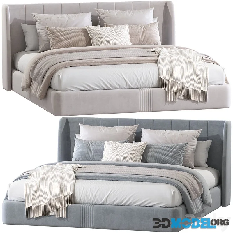 Modern style Double bed 153, 2 color