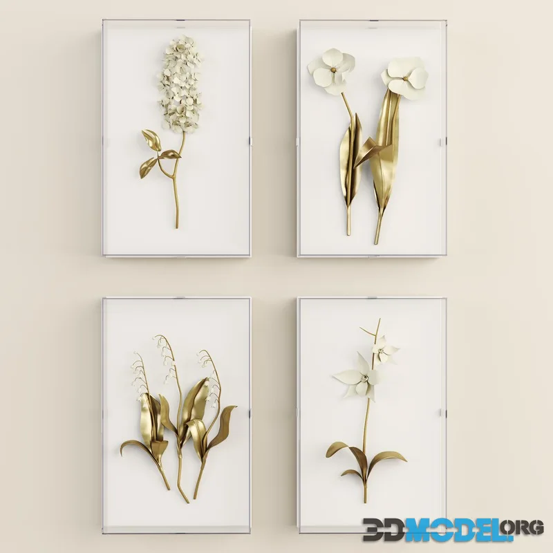 flower metal decor