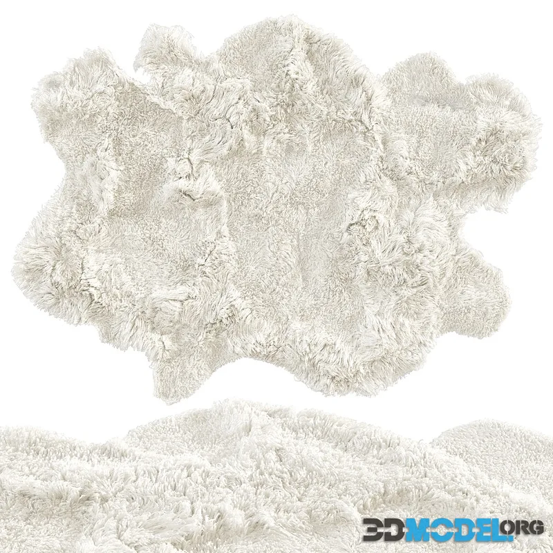 Fluffy designer rug 2