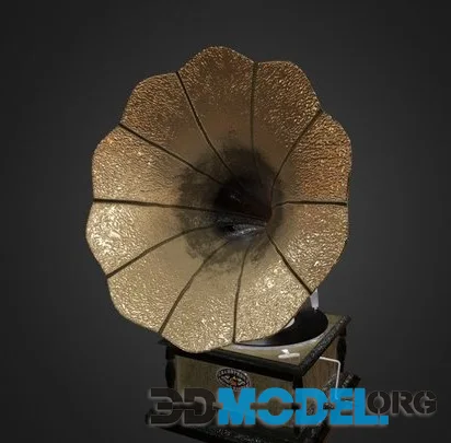 Gramophone 3D Model (PBR)