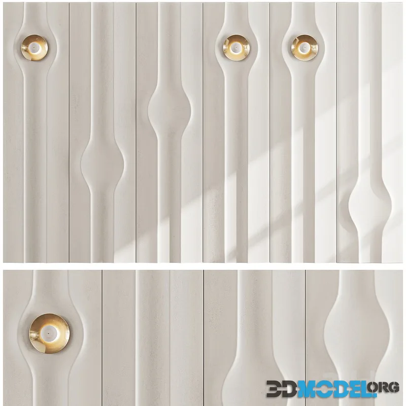 Headboard 3d Wall Panel set 05
