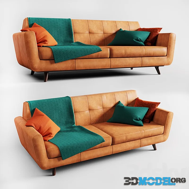Joybird Hughes leather sofa