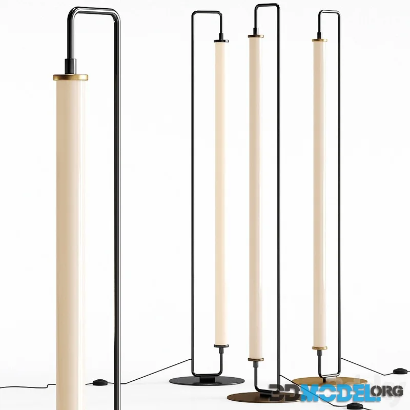 Linear Metal LED Floor Lamp