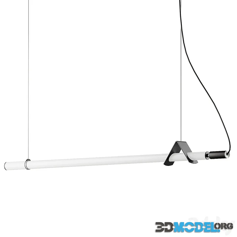 Linear Minimalist Tube Chandelier from Dilara