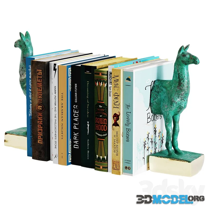 Llamas Decorative Bookends