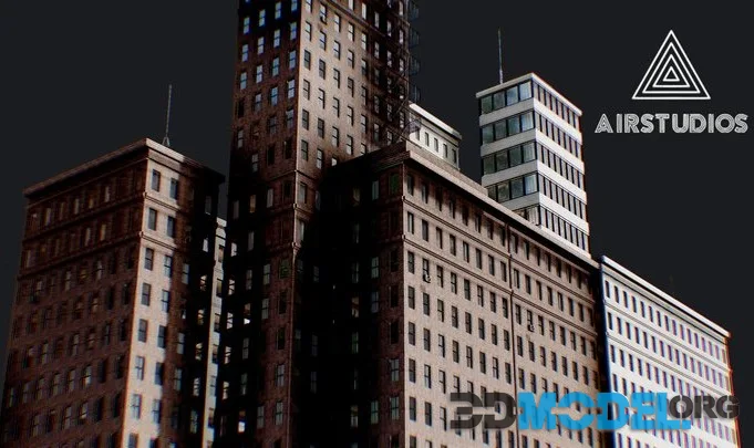 Low Poly   New York City Block 3 (PBR)