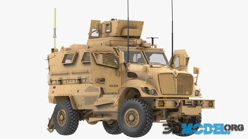 MaxxPro Armored Fighting Vehicle Rigged