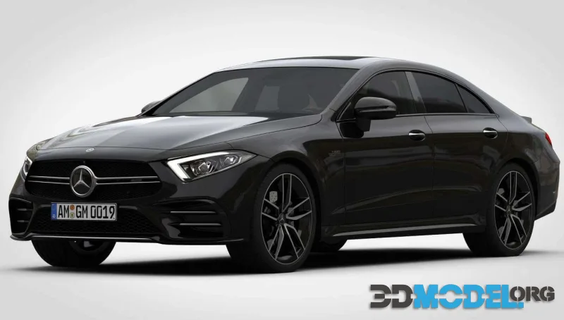 Mercedes-Benz AMG CLS 2019 with HQ interior (PBR)