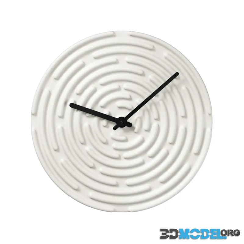 Minos Wall Clock White by Raawii