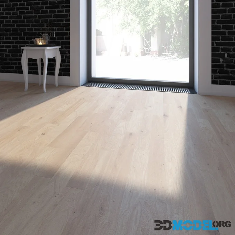 Parquet 2x types of Kronospan Swedish rustic oak and chestnut tan