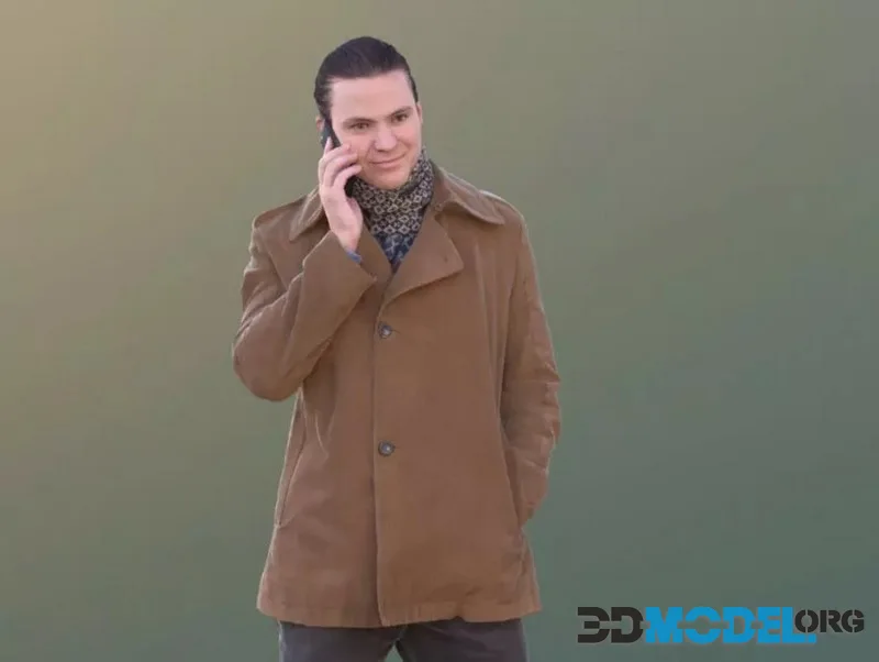 Phone Casual Man low-poly (PBR)