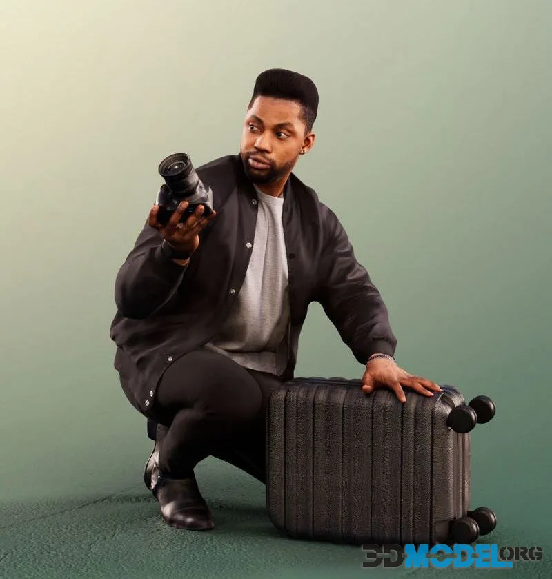 Photographer Fotographer Foto Black African man (PBR)