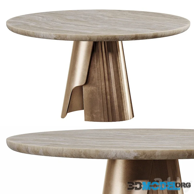 Promontory Dining Table No 1 in Cast Mineral