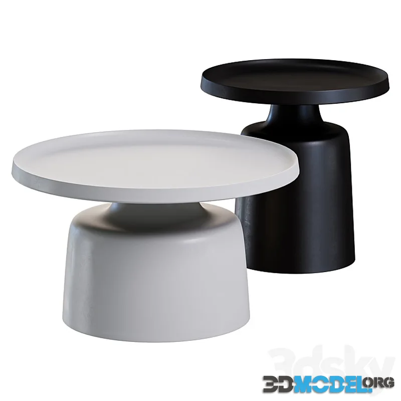 Round coffee table assorted designs