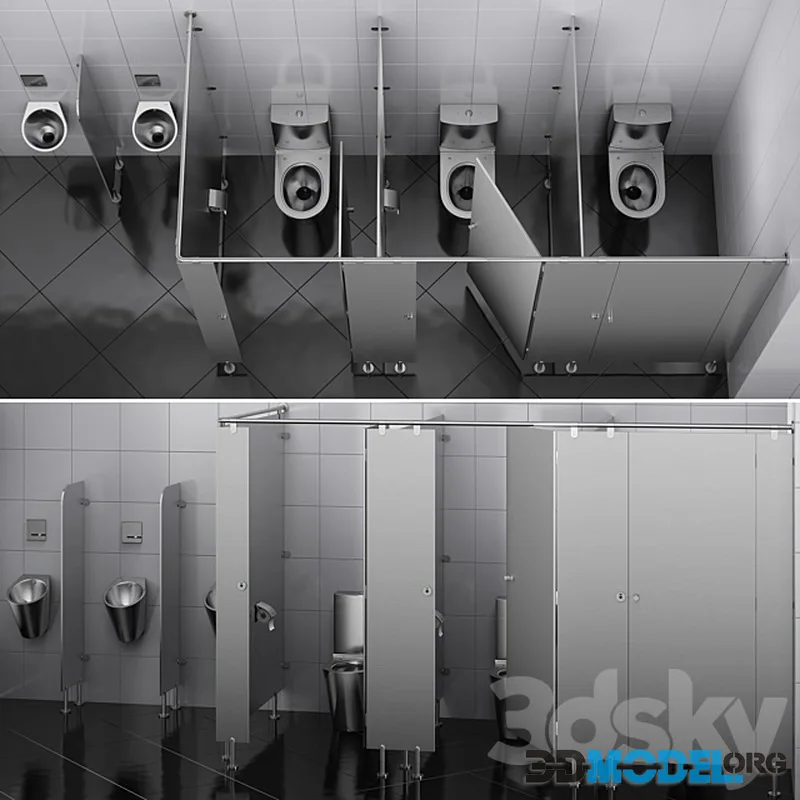 Sanitary Partitions for Public Toilets FunderMax 2