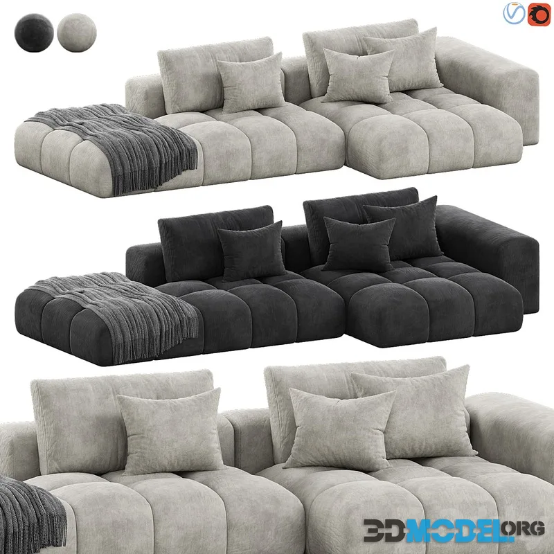Shamara Sofa by Noho Home (2 color)