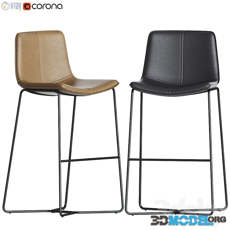 Slope Leather Bar. Counter Stools West elm