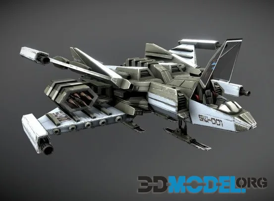 Spaceship Hades Starfighter Mk2 Space Fighter (PBR)
