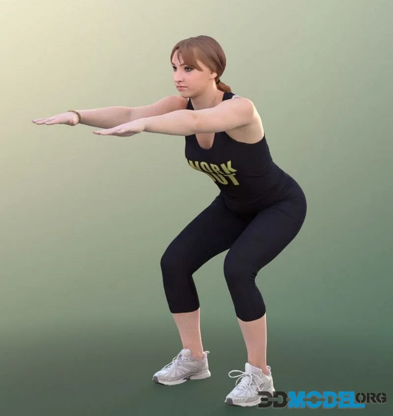Sport Girl Exercise Workout (PBR)