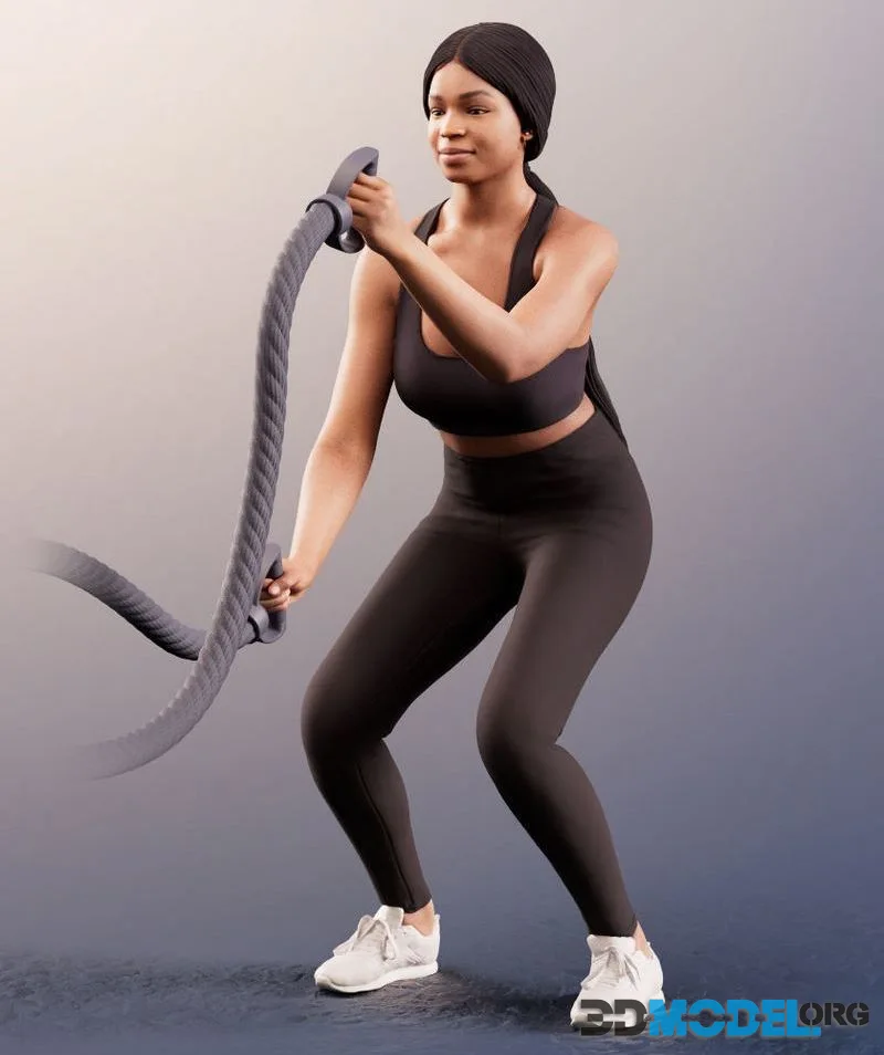 Sporty Black Woman (PBR)