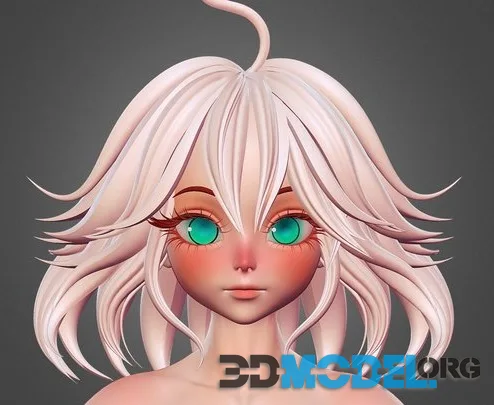 Straight And Short Hair (PBR)