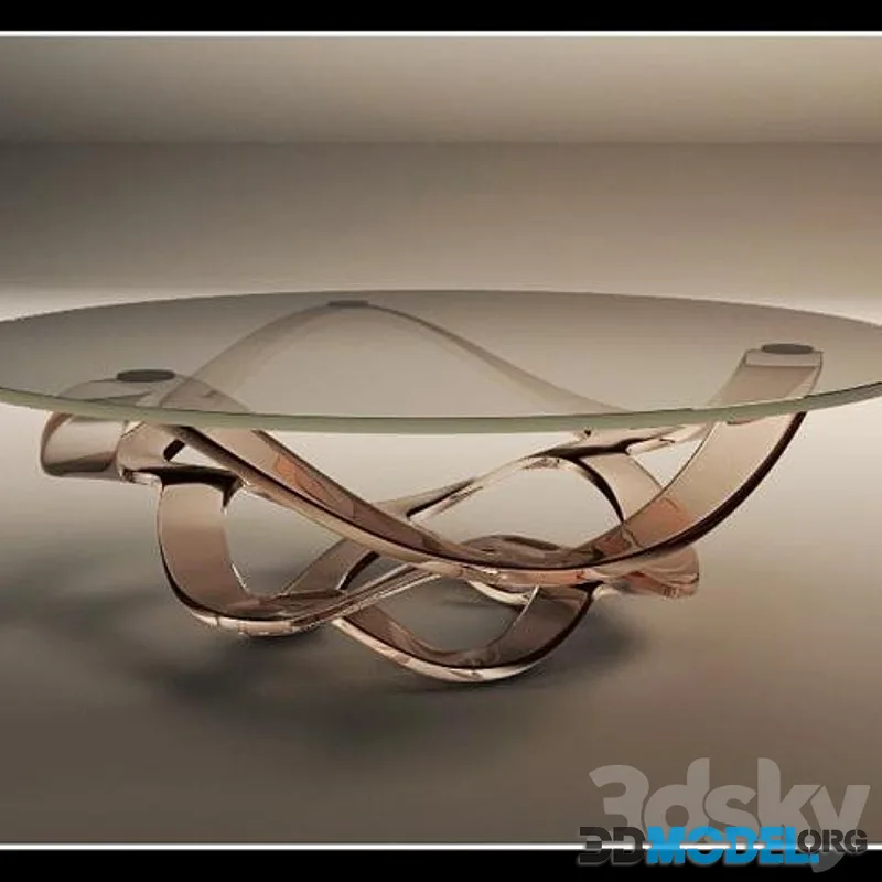 Table (round, glass)