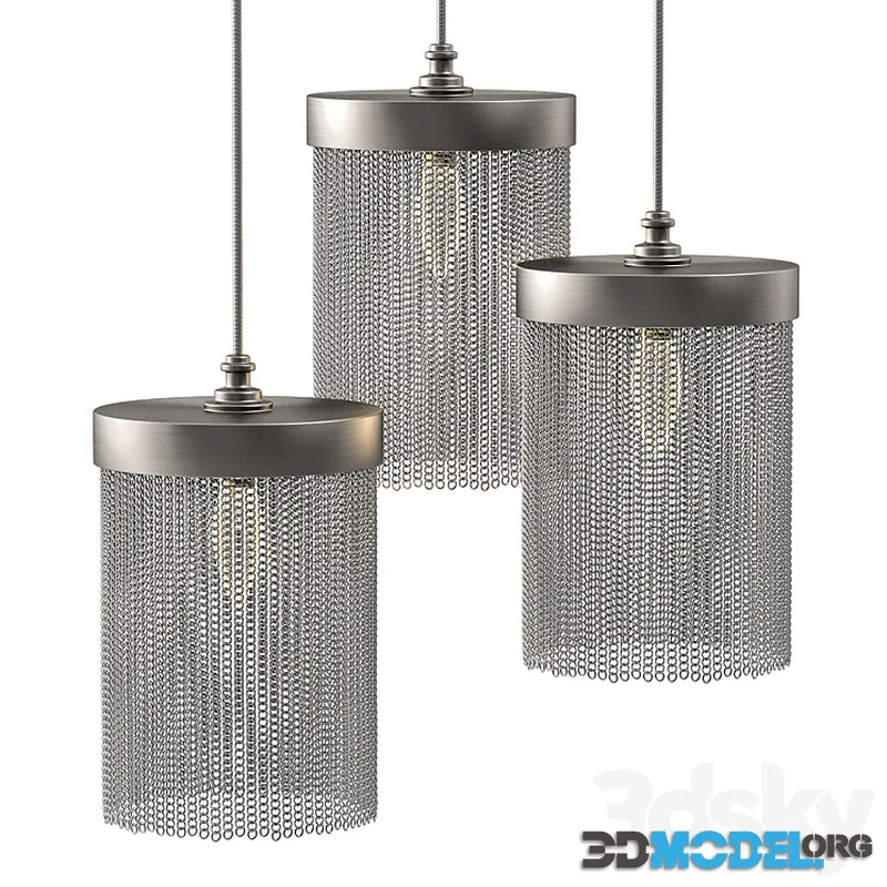 Tigermoth lighting – Silver chain mini pendant