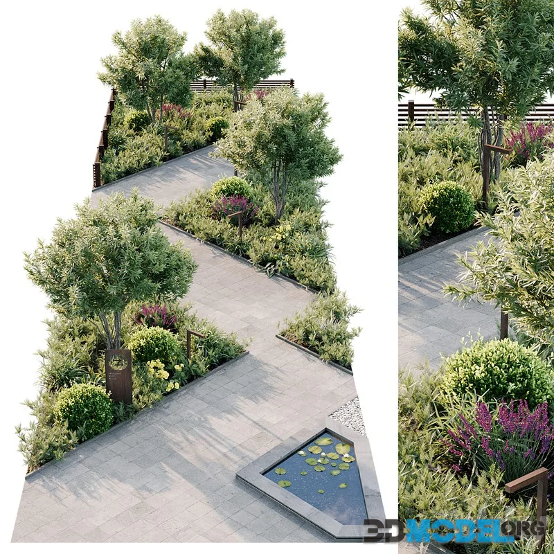 3D Model – Town Square 4