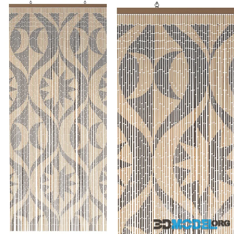 Urban Outfitters Bamboo Beaded Curtain