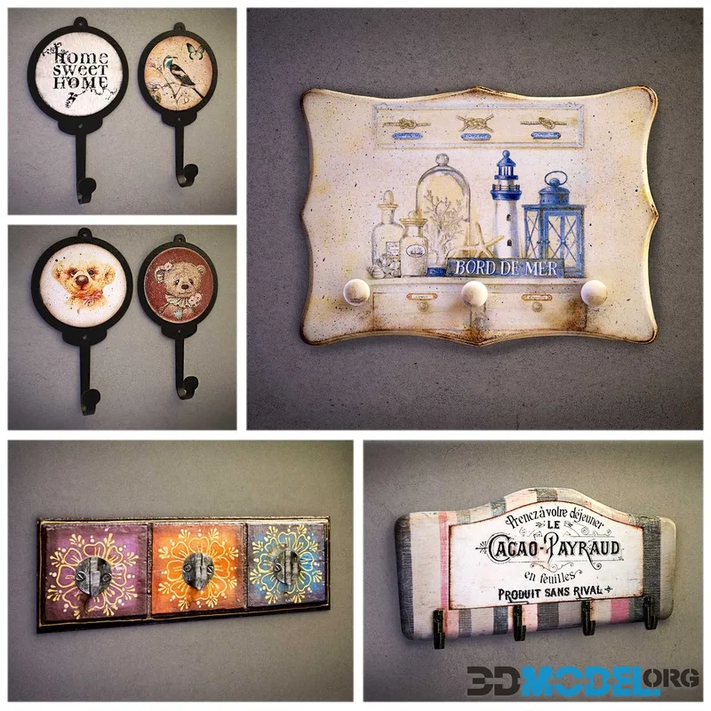Wall hangers for clothes