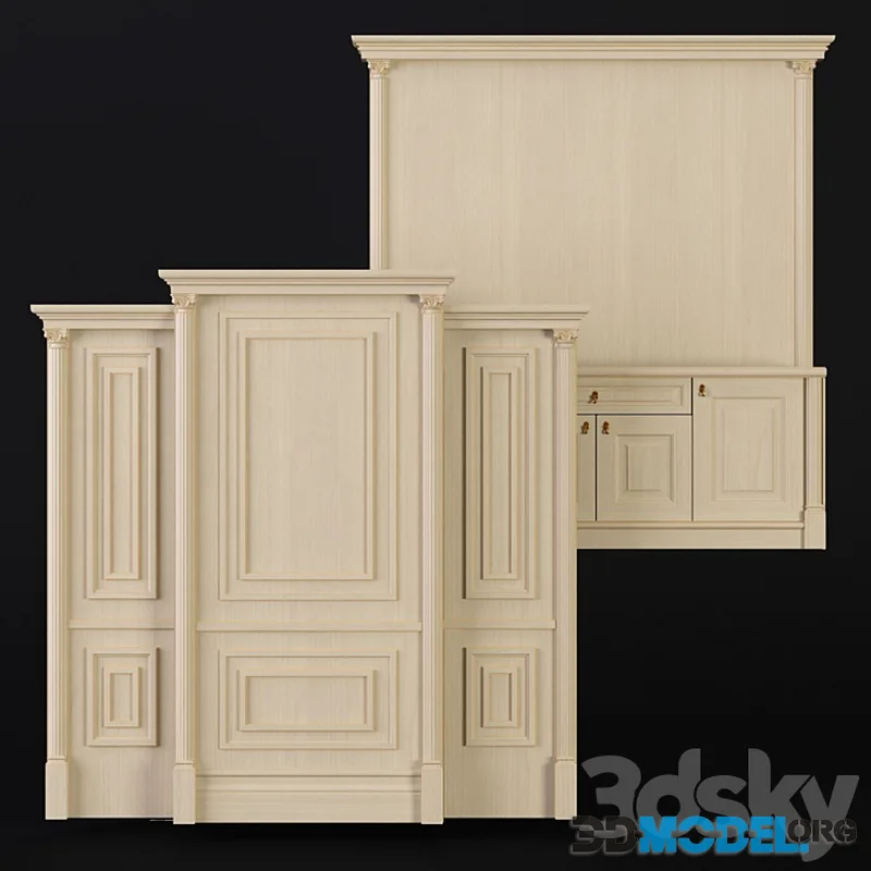 Wall panels. Sameba
