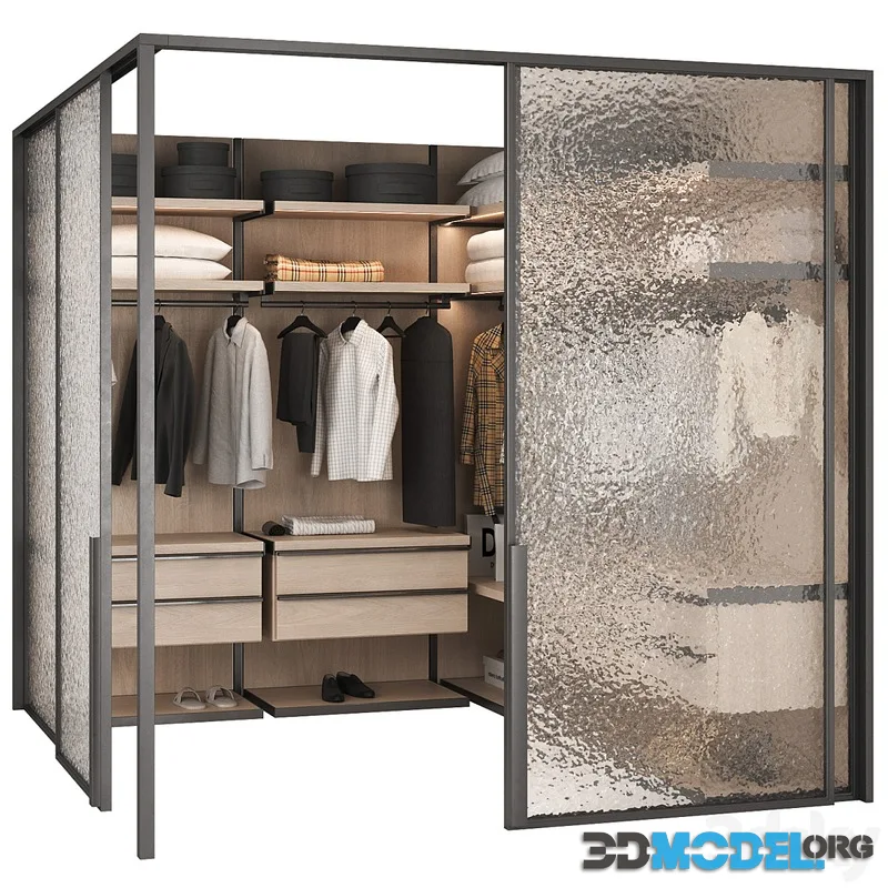 Wardrobe 11Modular corner wardrobe unit