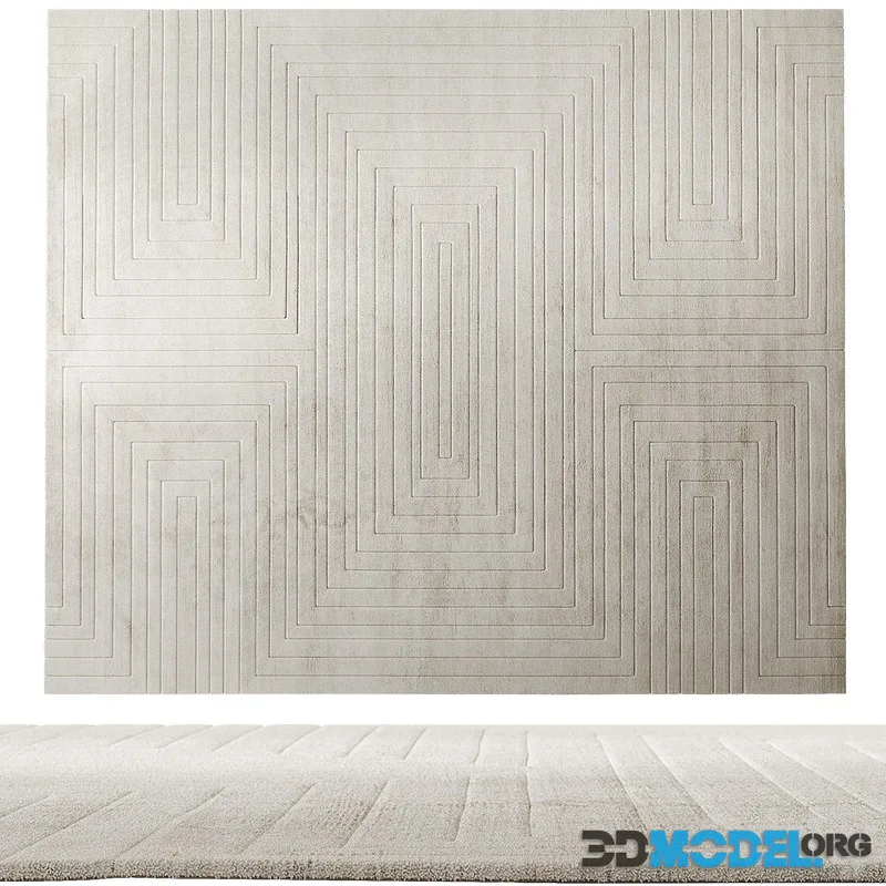 White Garden Rug by RugSociety