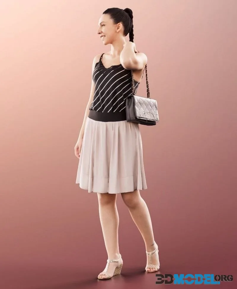 Woman Dress bag shopping (PBR)