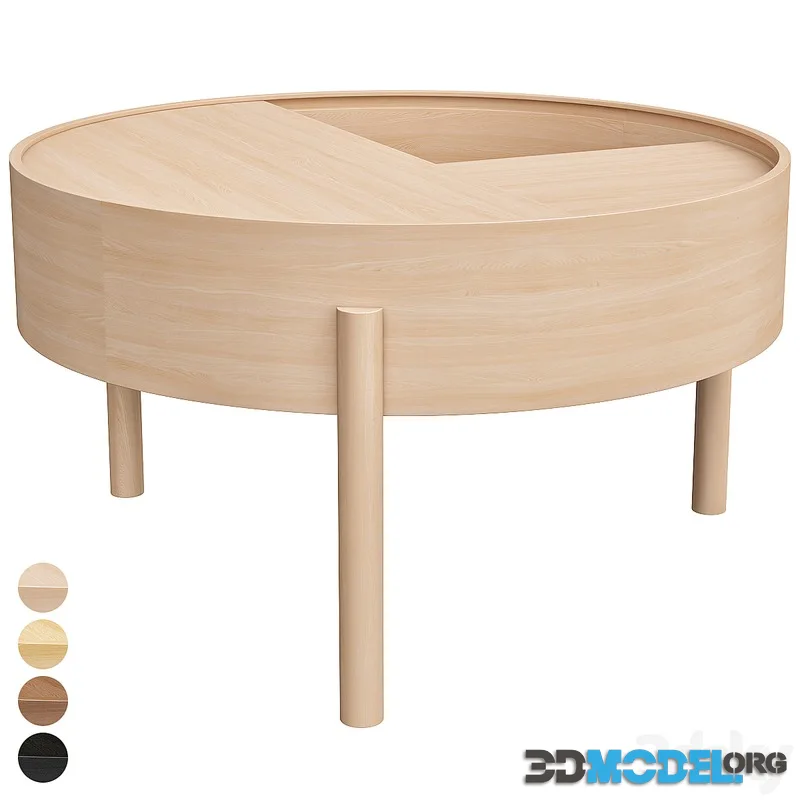 Wood Arc Coffee Table