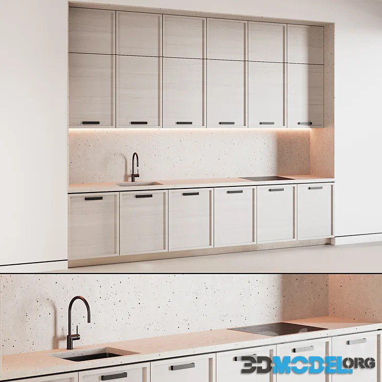 104 contemporary kitchen 01 minimal biege