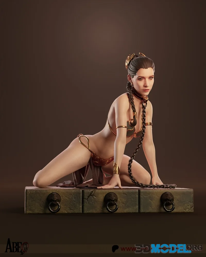 Abe3D - Princess Leia Jabbas Slave – Printable